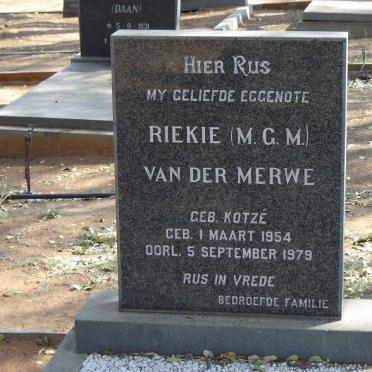 MERWE, van der surnames