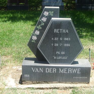 MERWE Retha, van der 1963-1996