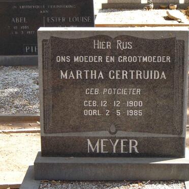 MEYER Martha Gertruida