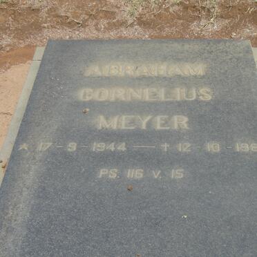 MEYER Abraham Cornelius 1944-1983