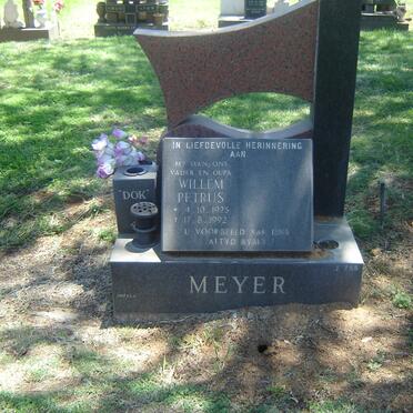 MEYER Willem Petrus 1925-1992