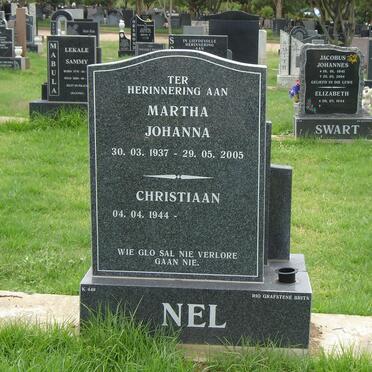 NEL Christiaan 1944- &amp; Martha Johanna 1937-2005