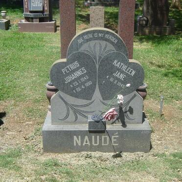 NAUDÉ Petrus Johannes 1943-1990 &amp; Kathleen Jane 1945-