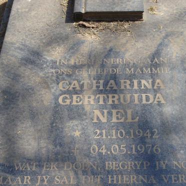 NEL Catharina Gertruida.