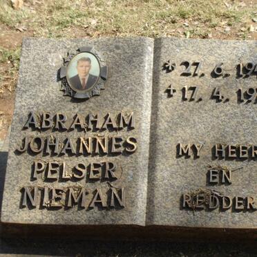 NIEMAN Abraham Johannes Pelser 1946-1976