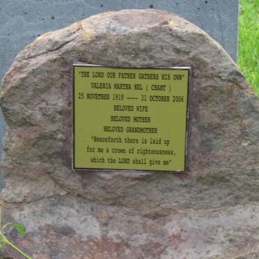 NEL Valarie Martha nee CHANT 1919-2006