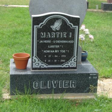 OLIVIER Martie 1921-2001