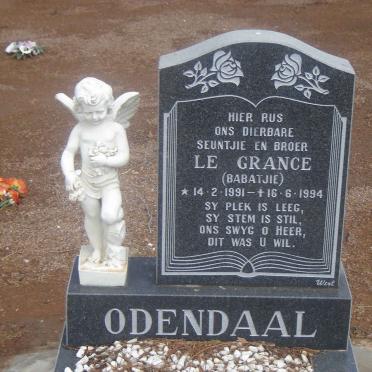 ODENDAAL Le Grange