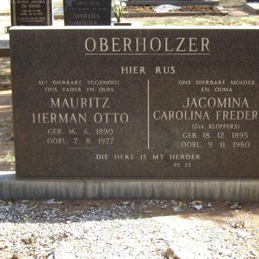 OBERHOLZER Mauritz Herman Otto