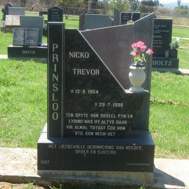 PRINSLOO Nicko Trevor 1954-1998