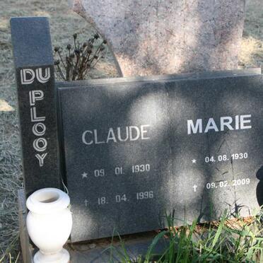 PLOOY Claude, du 1930-1996 & Marie 1930-2009