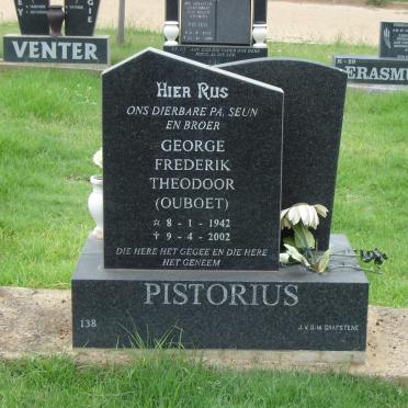 PISTORIUS George Frederik Theodoor 1942-2002