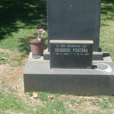 POSTMA Hendrik 1920-1994