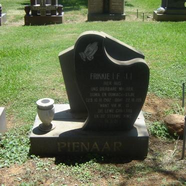 PIENAAR F.J. 1902-1991