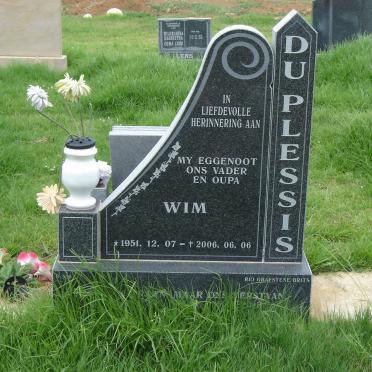 PLESSIS  Wim, du 1951-2006