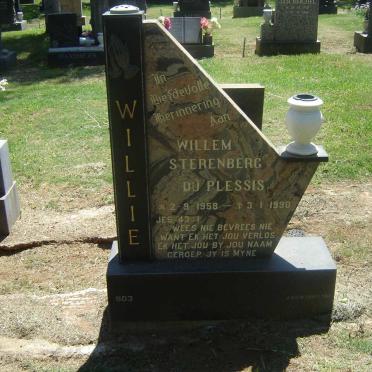 PLESSIS Willem Sterenberg, du 1958-1990