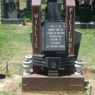 PIETERSE Willem Hendrik 1964-1993