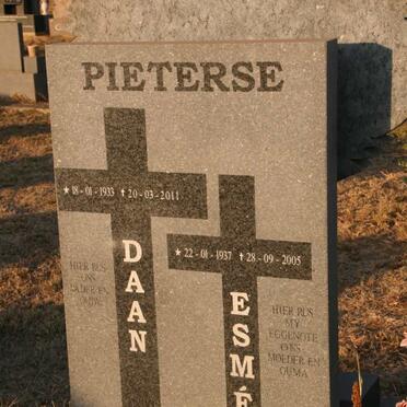 PIETERSE Daan 1933-2011 & Esme 1937-2005