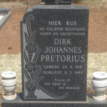 PRETORIUS Dirk Johannes 1919-1983