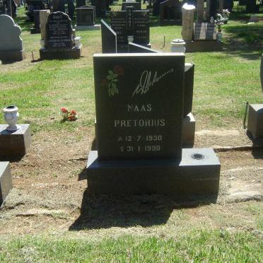 PRETORIUS Naas 1930-1990