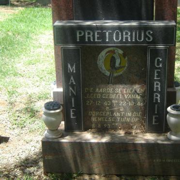 PRETORIUS Manie 1943-1946 :: PRETORIUS Gerrie -1993