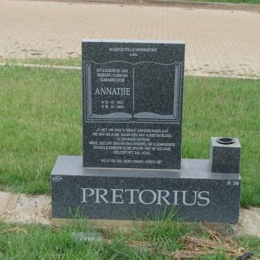 PRETORIUS Annatjie 1923-2001