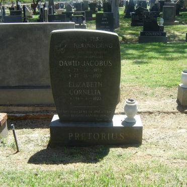 PRETORIUS Dawid Jacobus 1920-1989 &amp; Elizabeth Cornelia 1923-