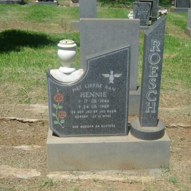 ROESCH Hennie 1946-1989
