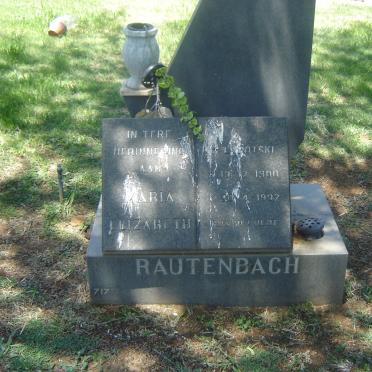 RAUTENBACH Maria Elizabeth 1900-1997