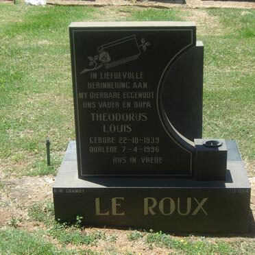 ROUX Theodorus Louis, le 1939-1996