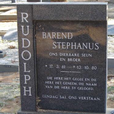 RUDOLPH Barend Stephanus 1961-1980