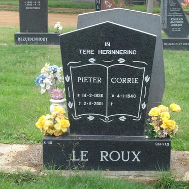 ROUX Pieter, le 1936-2001 &amp; Corrie 1940-