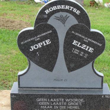 ROBBERTSE Jopie -  &amp; Elzie 1946-2008