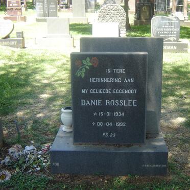 ROSSLEE Danie 1934-1992