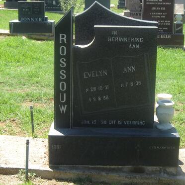 ROSSOUW Evelyn 1931-1988 :: ROSSOUW Ann 1936-