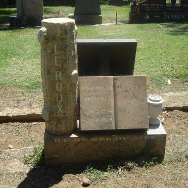 ROUX Lodewikus Johannes, le 1938-1989