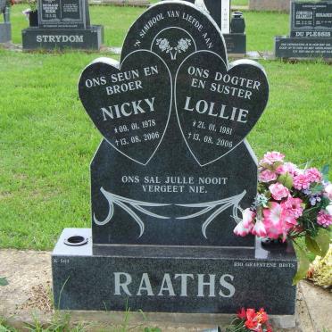 RAATHS Nicky 1978-2006 :: RAATHS Lollie 1981-2006