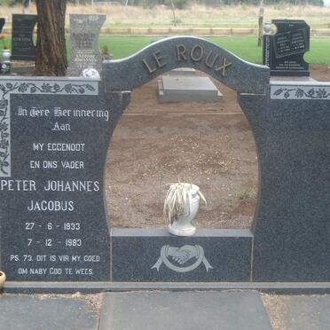 ROUX Peter Johannes Jacobus, le 1933-1983