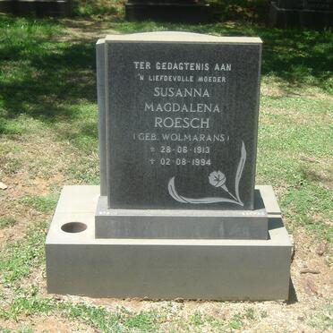 ROESCH Susanna Magdalena nee WOLMARANS 1913-1994