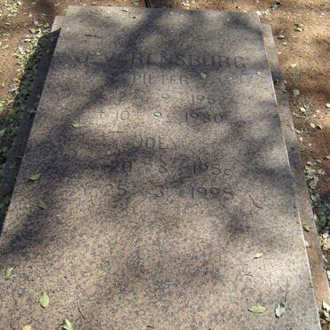 RENSBURG Pieter, J. v. 1952-1980 & Joey 1959-1995