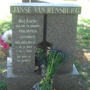 RENSBURG Philippus Jacobus Wilhelmus, Janse van 1943-1995