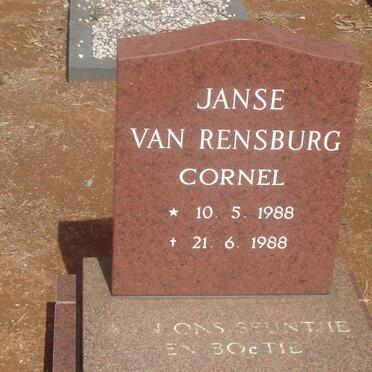 RENSBURG Cornel, Janse van 1988-1988