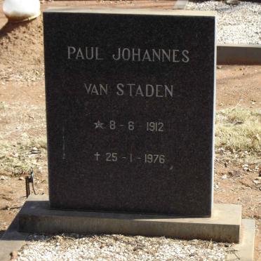 STADEN Paul Johannes VAN