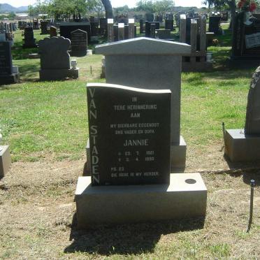 STADEN Jannie, van 1921-1990