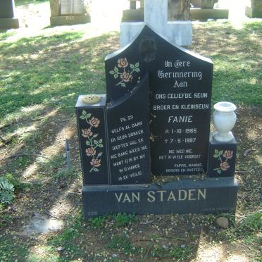 STADEN Fanie, van 1965-1987
