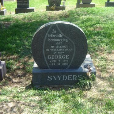 SNYDERS George 1970-1992