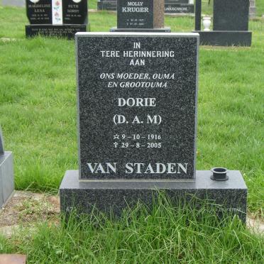 STADEN D.A.M., van 1916-2005