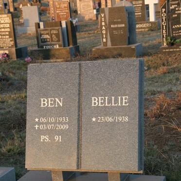 STEENEKAMP Ben 1933-2009 & Bellie 1938-