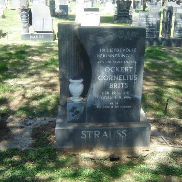 STRAUSS Ockert Cornelius Brits 1918-1986