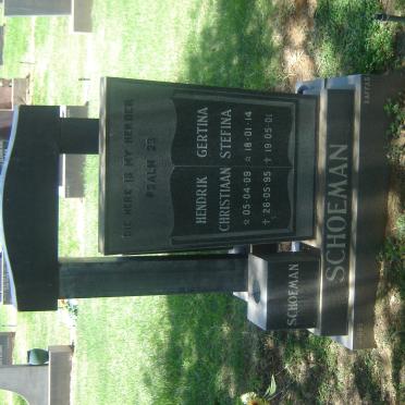 SCHOEMAN Hendrik Christiaan 1909-1995 &amp; Gertina Stefina 1914-2001